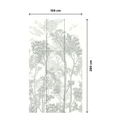 4MURS Papier peint panoramique L ERNEST TREE 159 x 280 cm - 4MURS