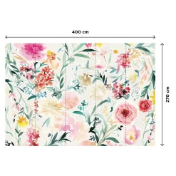 4MURS Papier peint panoramique XL ROSALIA 400 x 270 cm - 4MURS