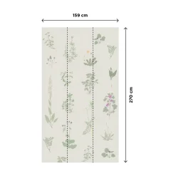 4MURS Papier peint panoramique L HERBIER 159 x 270 cm - 4MURS