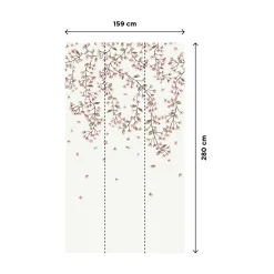 4MURS Papier peint panoramique L LADY BLOSSOM 159 x 280 cm - 4MURS