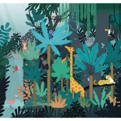 4MURS Papier peint panoramique XL FUN JUNGLE 300 x 270 cm - 4MURS