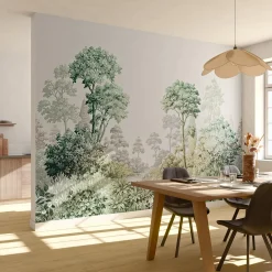 4MURS Papier peint panoramique XL BEAULIEU 371 x 280 cm vert - 4MURS