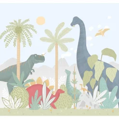 4MURS Papier peint panoramique XL HAPPY DINO 300 x 270 cm - 4MURS