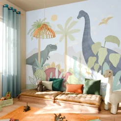 4MURS Papier peint panoramique XL HAPPY DINO 300 x 270 cm - 4MURS