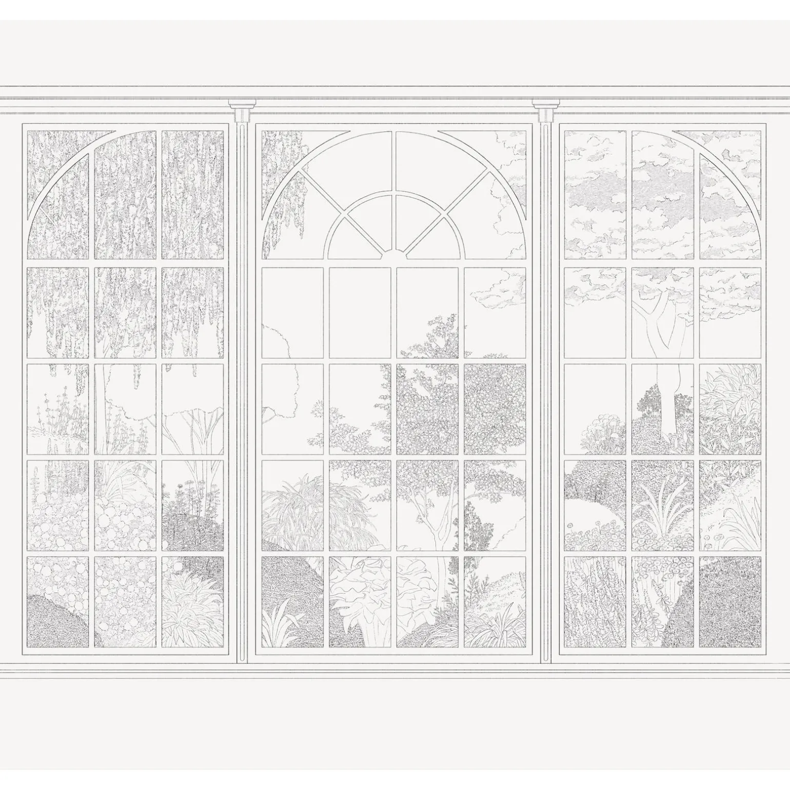 4MURS Papier peint panoramique XL BOW WINDOW 300 x 270 cm - 4MURS