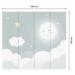4MURS Papier peint panoramique XL LOUNA 300 x 270 cm - 4MURS