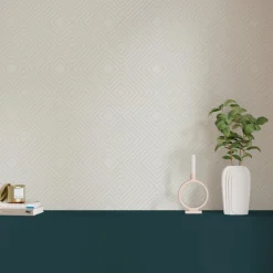 4MURS Papier peint vinyle ELENOR coloris blanc - 4MURS