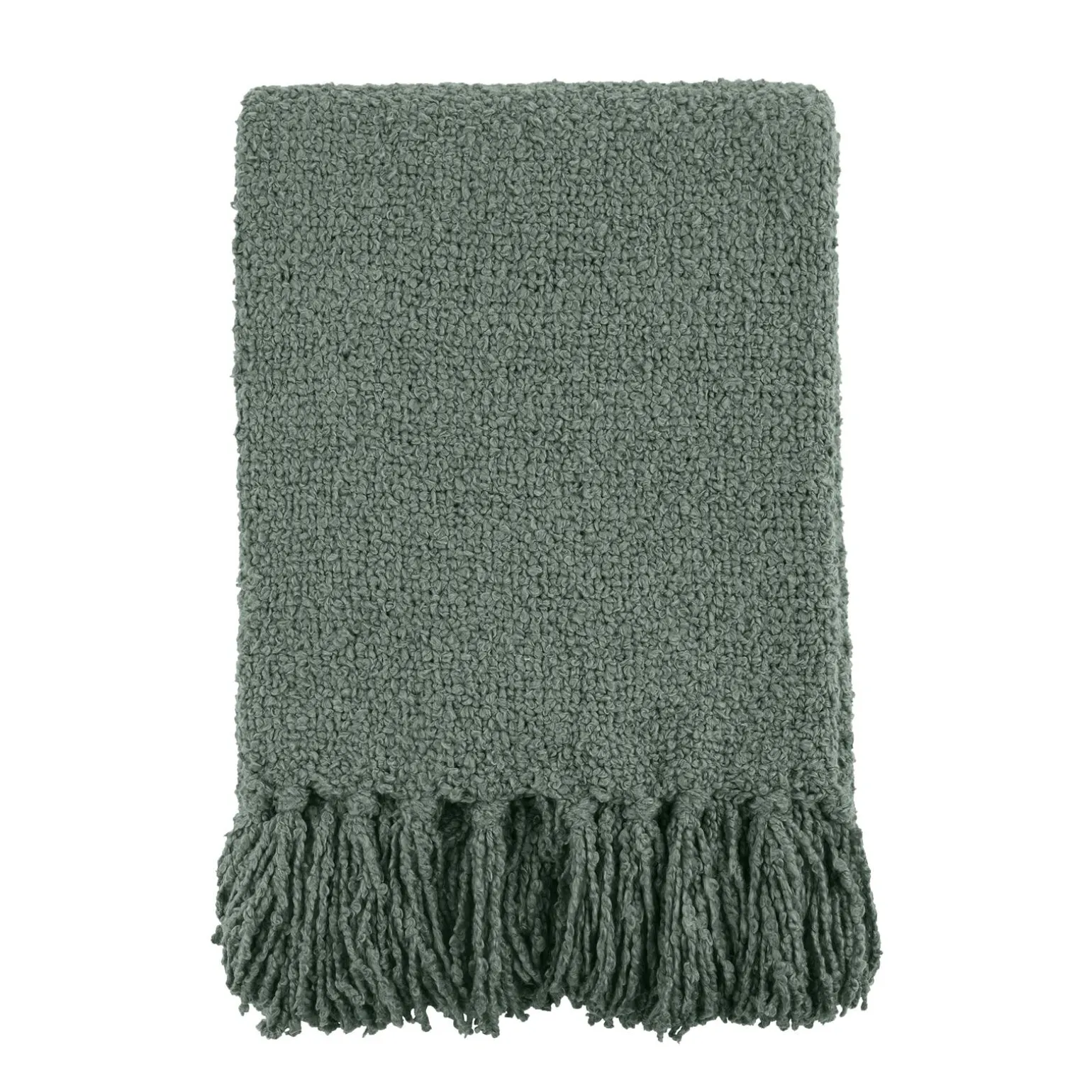4MURS Plaid franges TULU coloris vert végétal - 4MURS