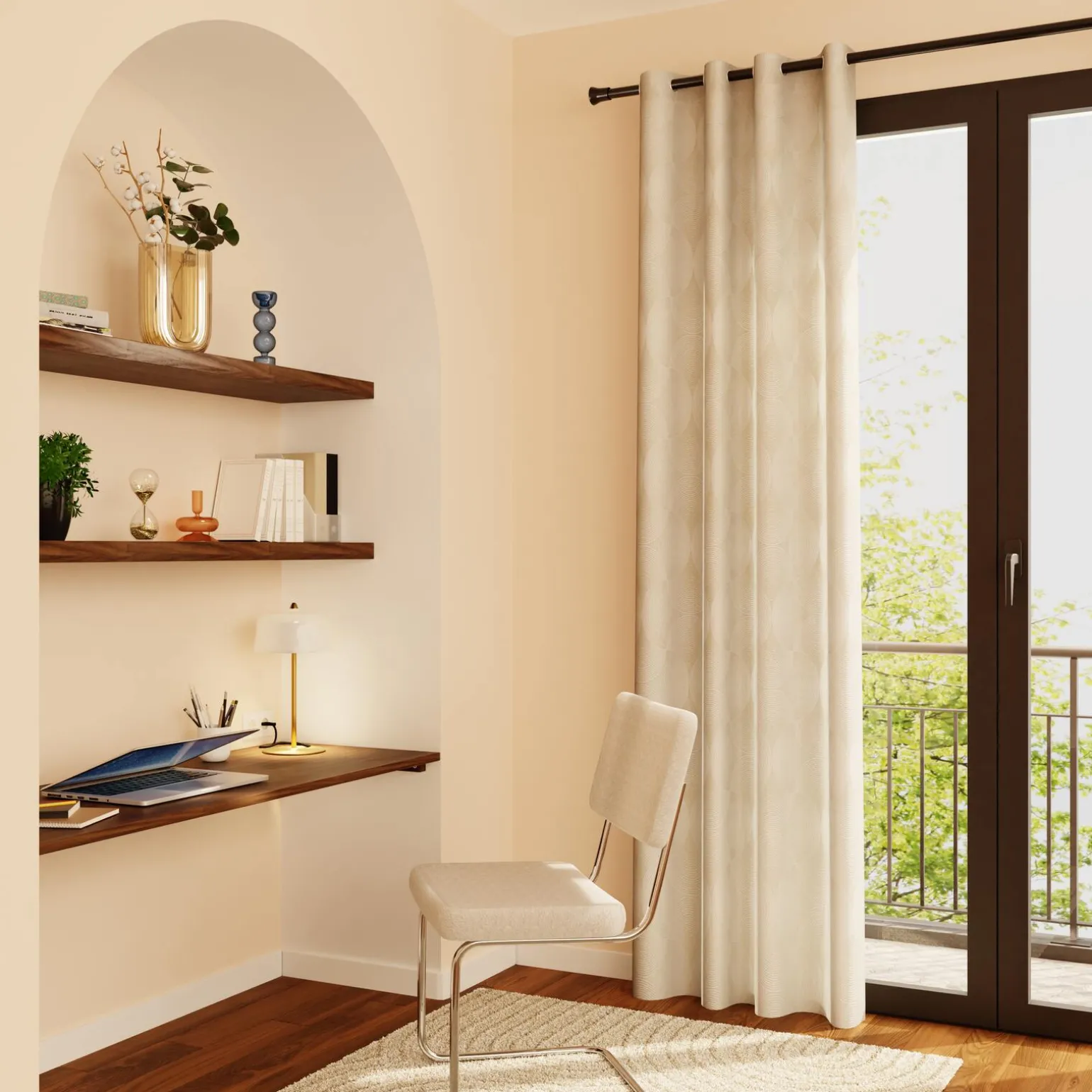 4MURS Rideau ARTEMIS coloris or 140 x 260 cm - 4MURS