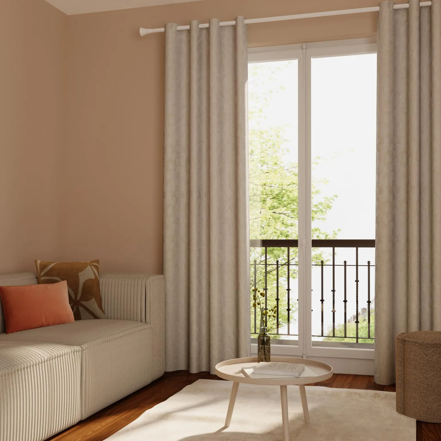 4MURS Rideau DIONE coloris beige 140 x 260 cm - 4MURS