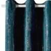 4MURS Rideau EMPREINTE coloris bleu canard 135 x 260 cm - 4MURS