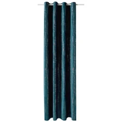 4MURS Rideau EMPREINTE coloris bleu canard 135 x 260 cm - 4MURS