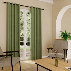 4MURS Rideau thermique ANDREA vert de gris 140 x 260 cm - 4MURS