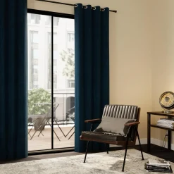 4MURS Rideau thermique KINLEY coloris bleu paon 140 x 260 cm - 4MURS