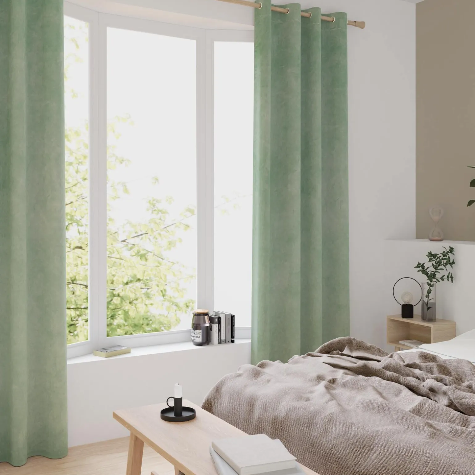 4MURS Rideau VELVET coloris amande 140 x 260 cm - 4MURS