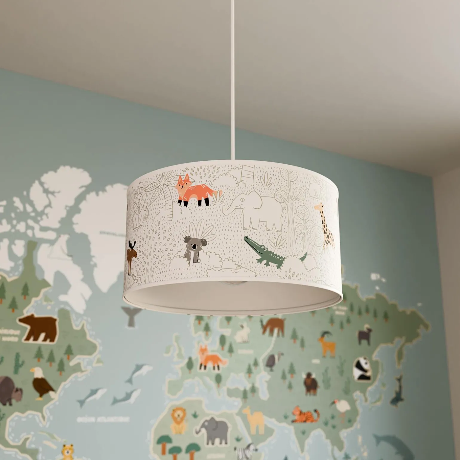 4MURS Suspension AROUND THE WORLD multicolore 19 x 38 cm - 4MURS