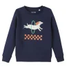4MURS Sweat sans capuche CHACHIEN coloris bleu marine - 4MURS
