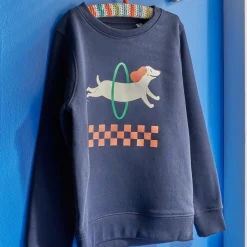 4MURS Sweat sans capuche CHACHIEN coloris bleu marine - 4MURS