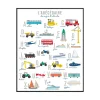 4MURS Tableau ABÉCÉDAIRE LITTLE MOTORS coloris multicolore - 4MURS