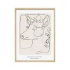 4MURS Tableau BICHE coloris rose et blanc - 4MURS