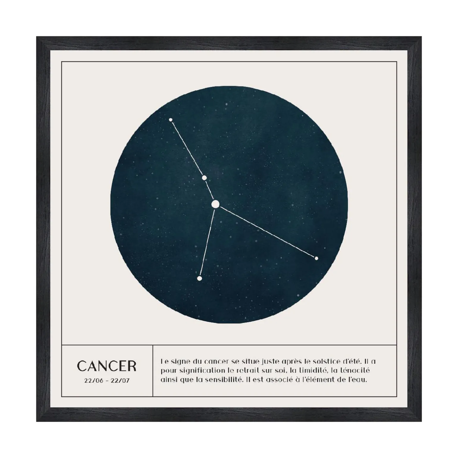 4MURS Tableau CANCER coloris blanc - 4MURS