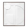 4MURS Tableau DANAE coloris Blanc et noyer - 4MURS