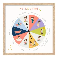 4MURS Tableau embelli MA ROUTINE coloris multicolore - 4MURS