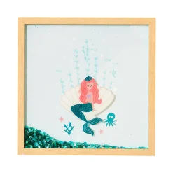 4MURS Tableau embelli SIRENINA coloris bleu - 4MURS