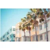 4MURS Tableau en verre MIAMI coloris bleu pastel - 4MURS