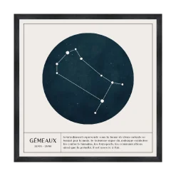 4MURS Tableau GÉMEAUX coloris blanc - 4MURS