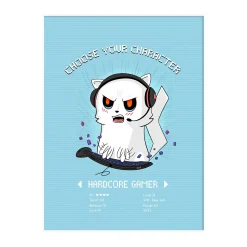 4MURS Tableau HARDCORE GAMER coloris bleu - 4MURS