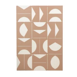 4MURS Tableau LEIKA bicolore terracotta sur blanc cassé - 4MURS