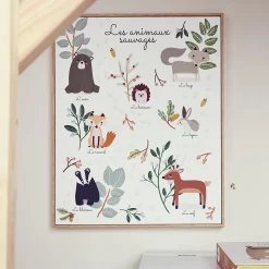 4MURS Tableau LES ANIMAUX SAUVAGES coloris multicolore - 4MURS