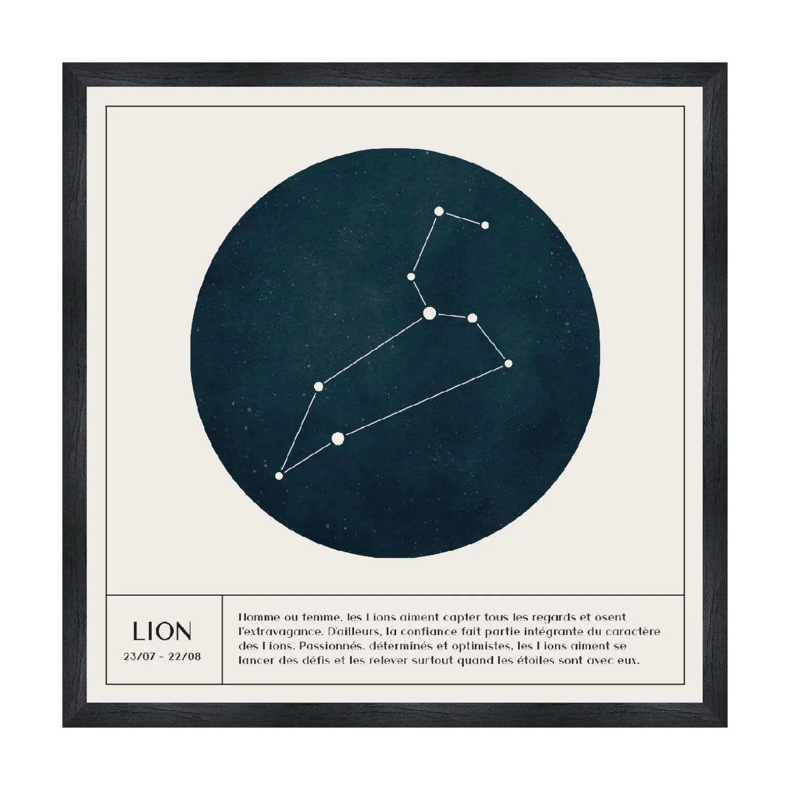4MURS Tableau LION coloris blanc - 4MURS
