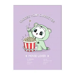 4MURS Tableau MOVIE LOVER coloris lilas - 4MURS
