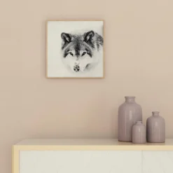 4MURS Tableau SNOW WOLF 40 x 40 cm - 4MURS