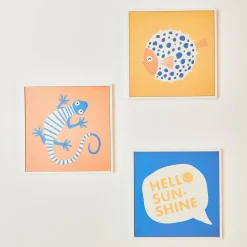 4MURS Tableau TRIPTYQUE DES DUNES bleu / terracotta / jaune - 4MURS