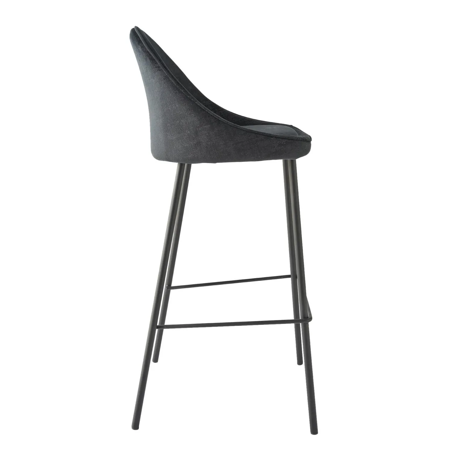 4MURS Tabouret de bar CAITLYNE coloris noir - 4MURS