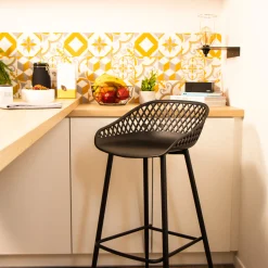 4MURS Tabouret de bar HEWITT coloris noir - 4MURS