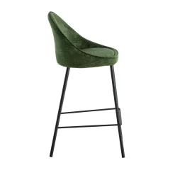 4MURS Tabouret de plan de travail CAITLYNE vert émeraude - 4MURS