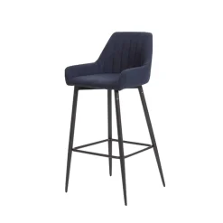 4MURS Tabouret de plan de travail CASSIA coloris bleu - 4MURS