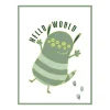 4MURS Toile embellie CUTE MONSTER 30 x 40 cm vert - 4MURS