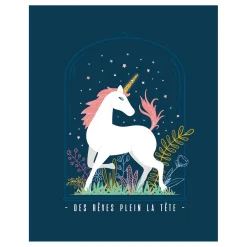 4MURS Toile embellie DES REVES PLEINS LA TETE 40 x 50 cm - 4MURS