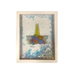 4MURS Toile embellie GLOWY LICORN coloris multicolore - 4MURS
