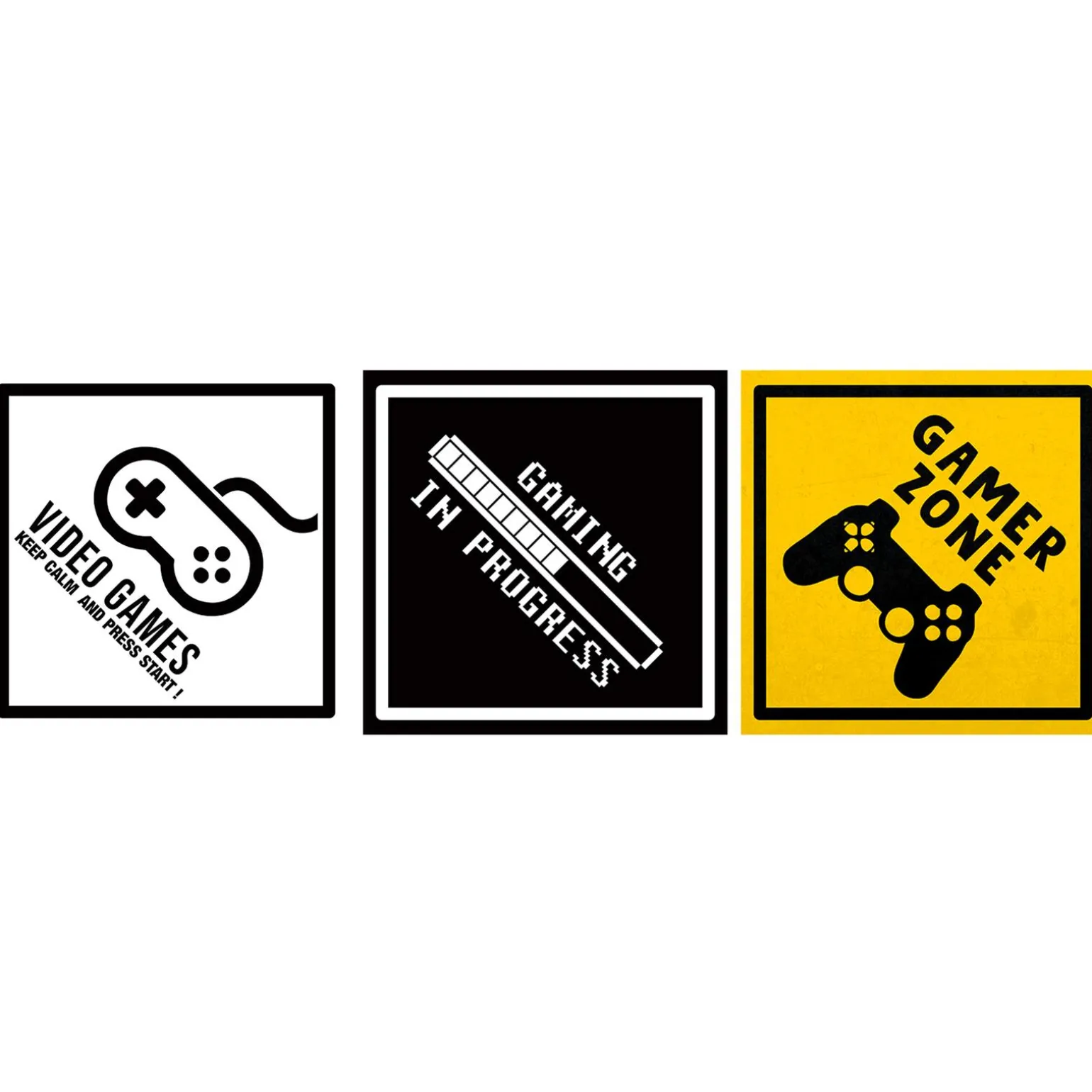 4MURS Triptyque MY GAMER ZONE coloris multicolore - 4MURS