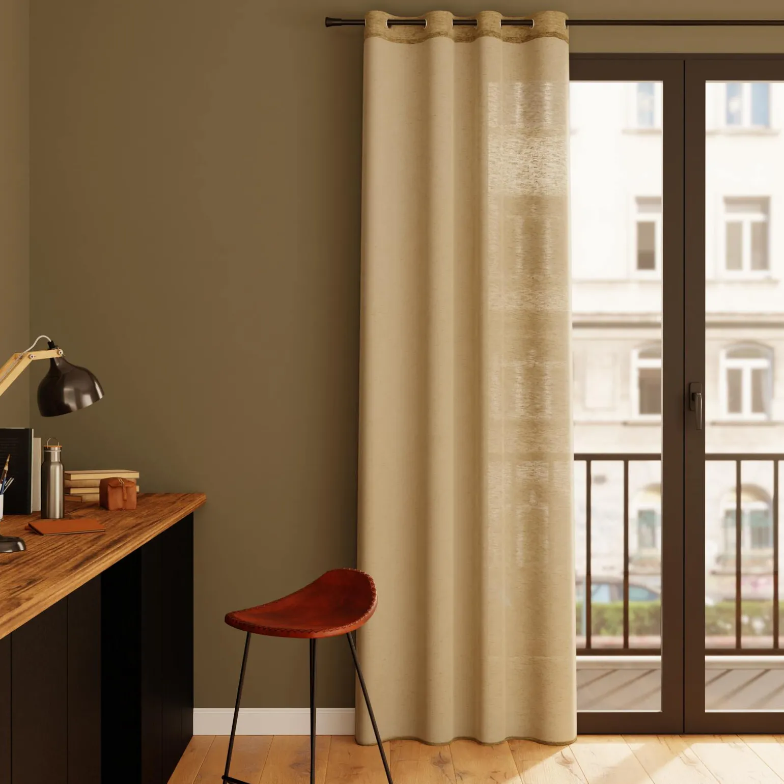 4MURS Voilage CASA coloris craie 140 x 240 cm - 4MURS