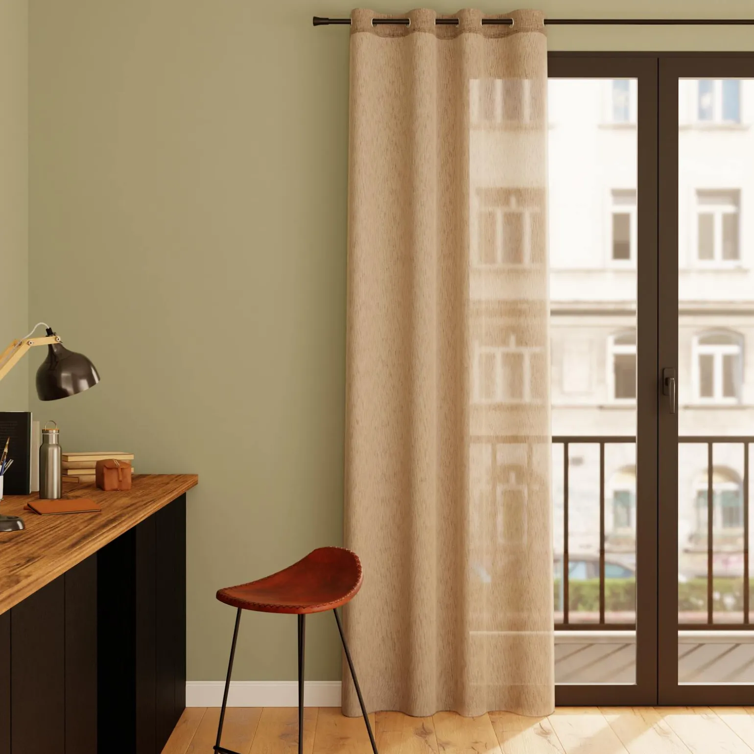 4MURS Voilage DIRITTO coloris lin 140 x 240 cm - 4MURS
