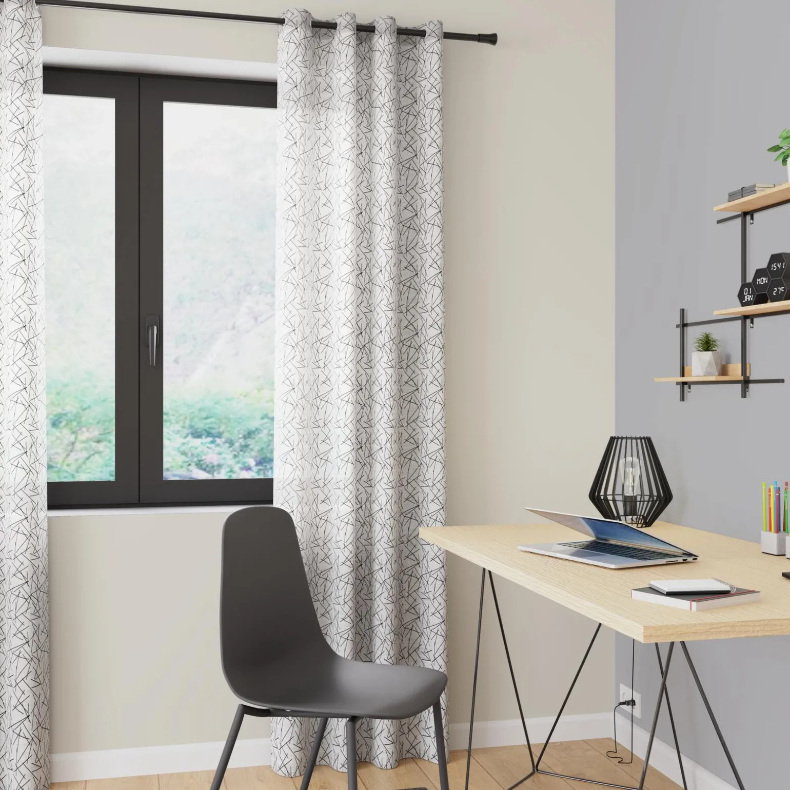 4MURS Voilage HALO coloris blanc 140 x 240 cm - 4MURS