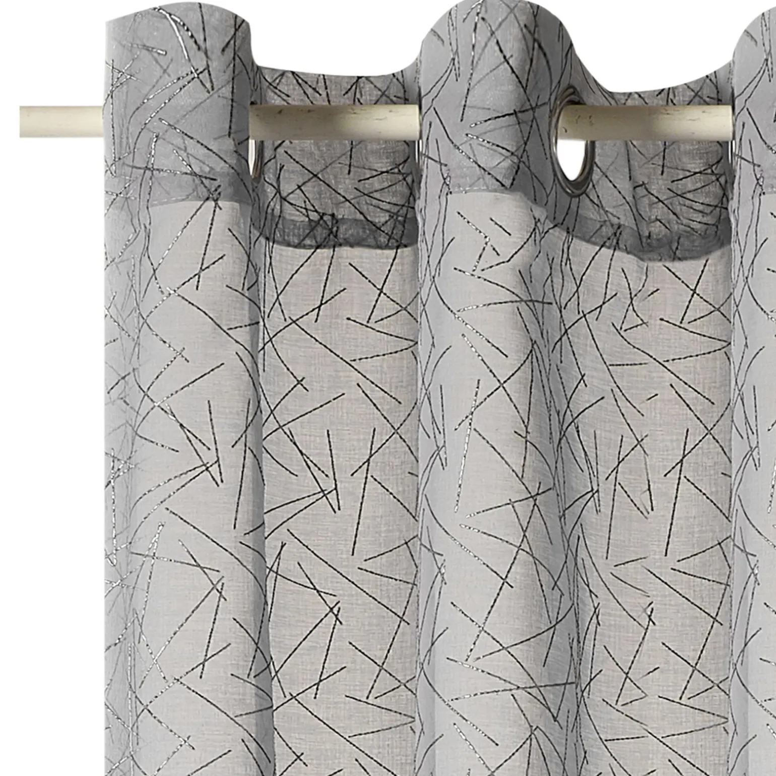 4MURS Voilage HALO coloris gris 140 x 240 cm - 4MURS
