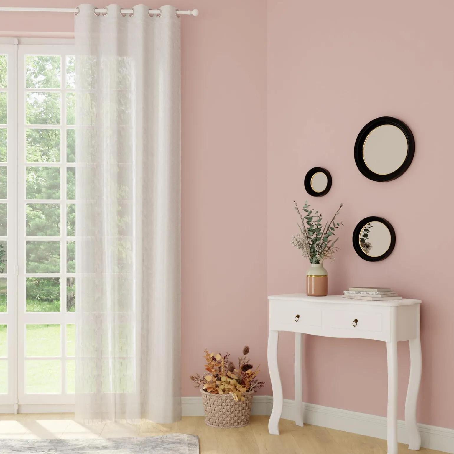 4MURS Voilage HOLMI coloris blanc 140 x 240 cm - 4MURS